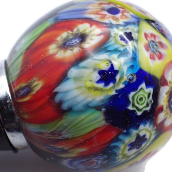 Millefiori Glass Wine Bottle Stopper/ Stainless Stem/ Boxed - Picture 4 of 6